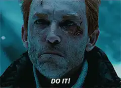 Man screaming DO IT