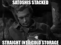 Satoshi Nakamoto Stacked Coins