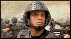 Starship Troopers bug with cartoon face