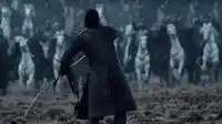 Jon Snow facing the White Walkers