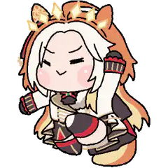 chibi character sitting and swaying