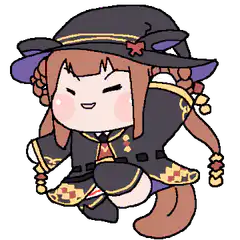 Chibi Witch Character Dancing