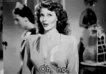 Woman says Oh no then Not me