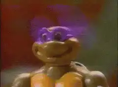 Teenage Mutant Ninja Turtles toys smiling
