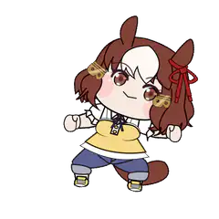 Chibi horse girl dancing