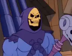 Skeletor laughing maniacally