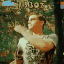 Leonardo DiCaprio dancing with score