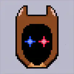 Pixel cat laser eyes