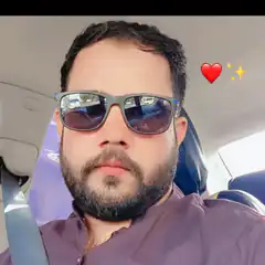 Man in sunglasses with heart and sparkles
