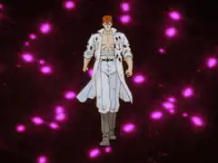 Kizaru walking with light sword