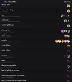 Reddit thread list scrolling