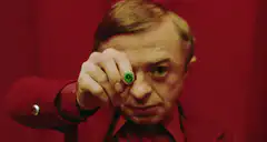 Professor X shows his green ring