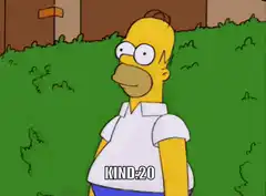 Homer Simpson hiding in bushes