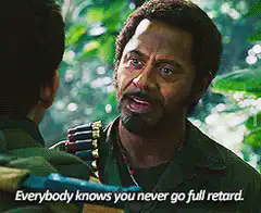 Everybody knows you never go full retard