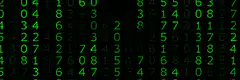 Matrix-style green digital rain