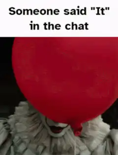Pennywise balloon drops to reveal face