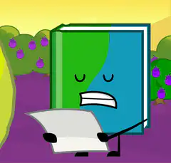 Book character reading paper