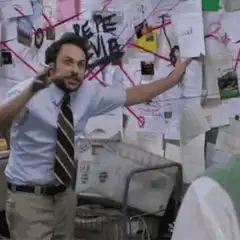 Charlie Day conspiracy board zoom