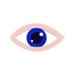 Blue eye blinking animation