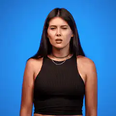 Woman looking confused and disappointed