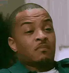 MC Hammer head tilt and lip purse