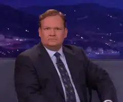 Andy Richter serious face zoom