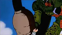 Cell grabs Kid Trunks