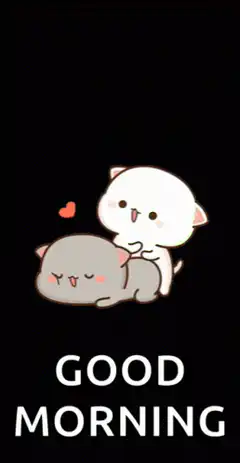 Cute cats good morning