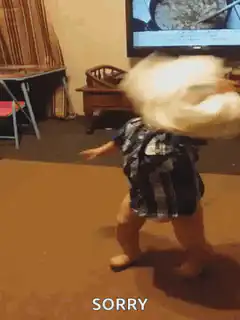 Toddler shaking head with tissue