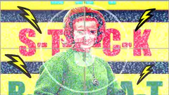 Glitchy S-T-R-C-K and Bitcoin character