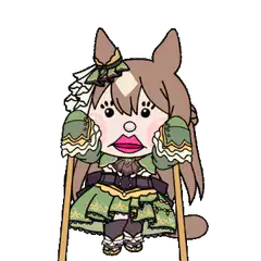 Chibi horse girl on crutches