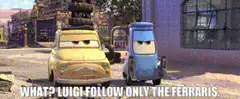 Luigi and Guido Cars meme