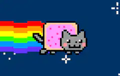 Nyan Cat pixel art animation