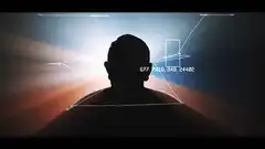 silhouette with face tracking overlay