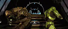 Master Chief shoots Elite