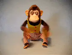 Toy monkey playing cymbals