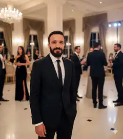 Man in suit at formal event