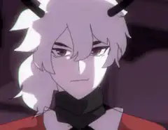 Anime character smirking