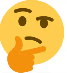 Thinking emoji melting