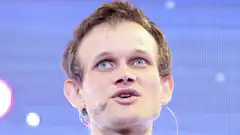 Vitalik Buterin looking up