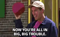 Ross holding red ball now you're all in big big trouble