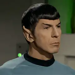 Spock raising an eyebrow