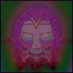 Pink hair anime girl with sunglasses