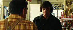 Anton Chigurh chewing in No Country for Old Men