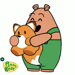 Pants Bear hugging a fox