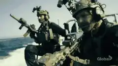 Soldiers on a boat with Global watermark