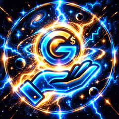 G with dollar sign and hand in space