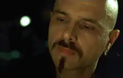 Billy Zane chewing fork