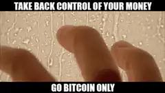 Bruce Wayne smashes window Go Bitcoin Only