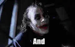 Joker says And here we go